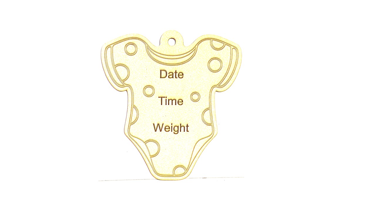 New Baby announcement plaque - personalised keepsake