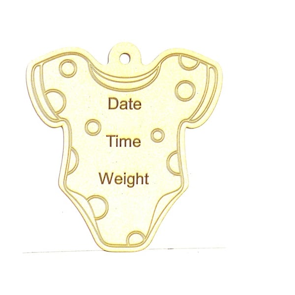 New Baby announcement plaque - personalised keepsake