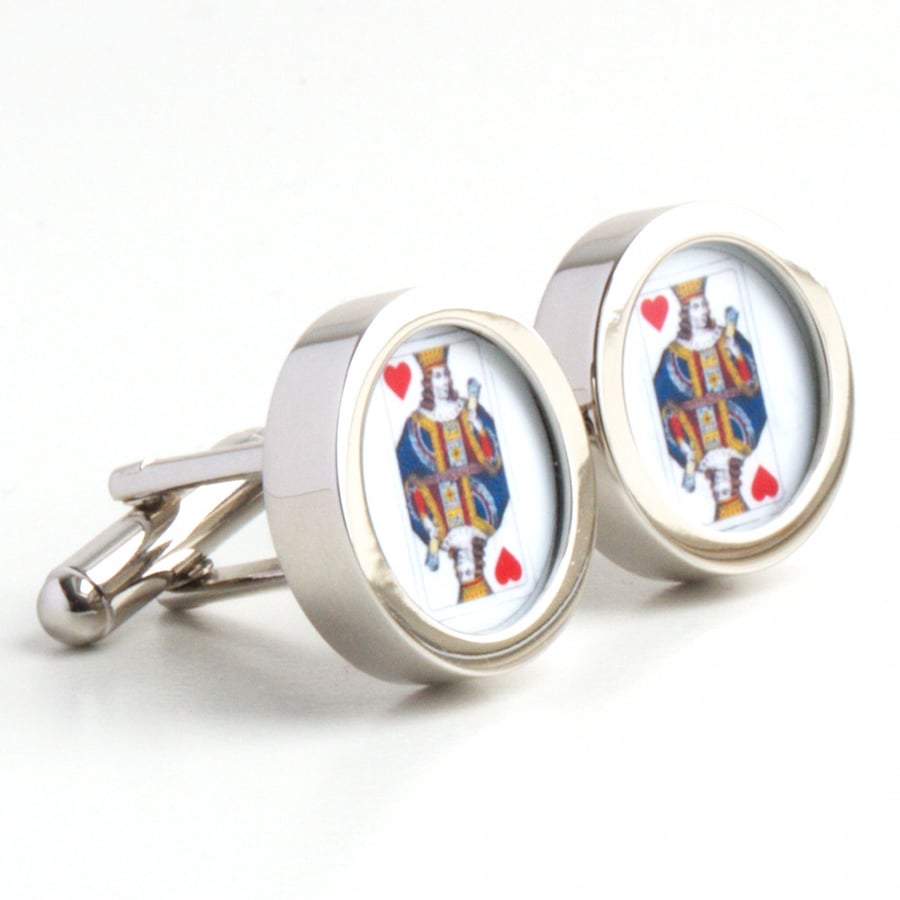 King of Hearts Cufflinks