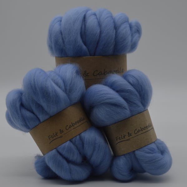 Corriedale Top Sky Blue