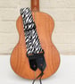  1.5 inch Wide Adjustable EXTRA LONG Zebra Print Ukulele Strap