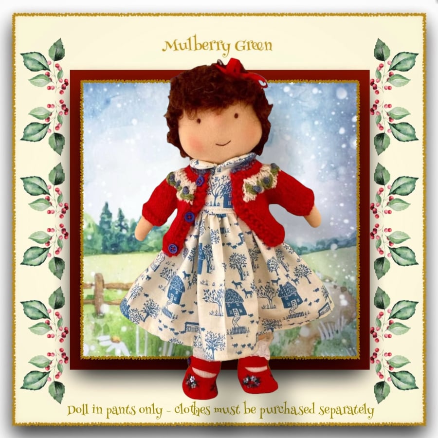 Doll - Ruby Rutherford -  a handcrafted Mulberry Green doll