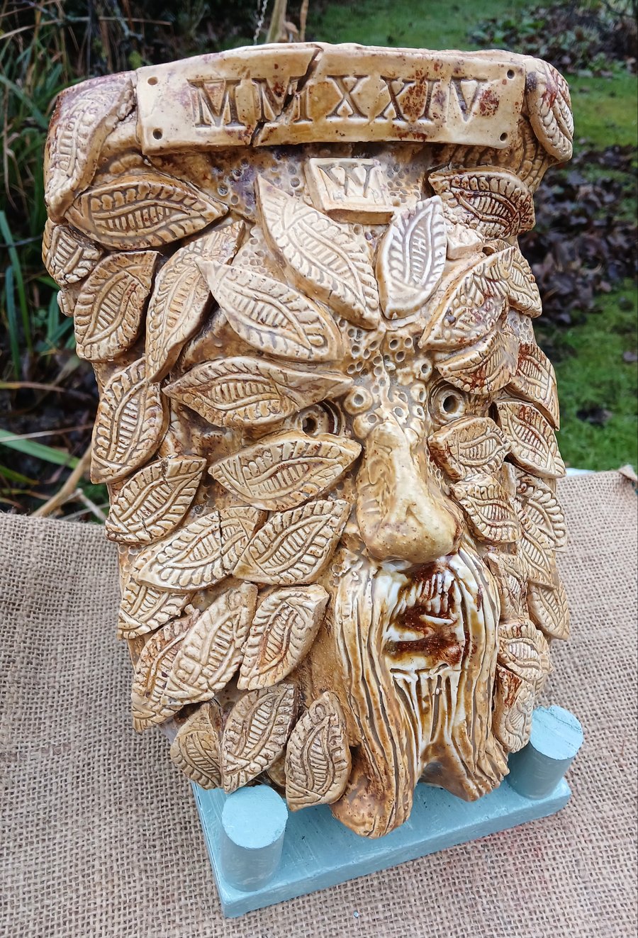 Green Man wall hanging