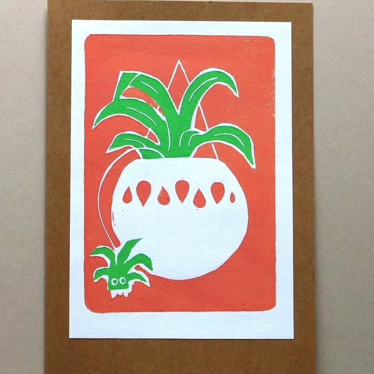 Terracotta Pink Houseplant Card