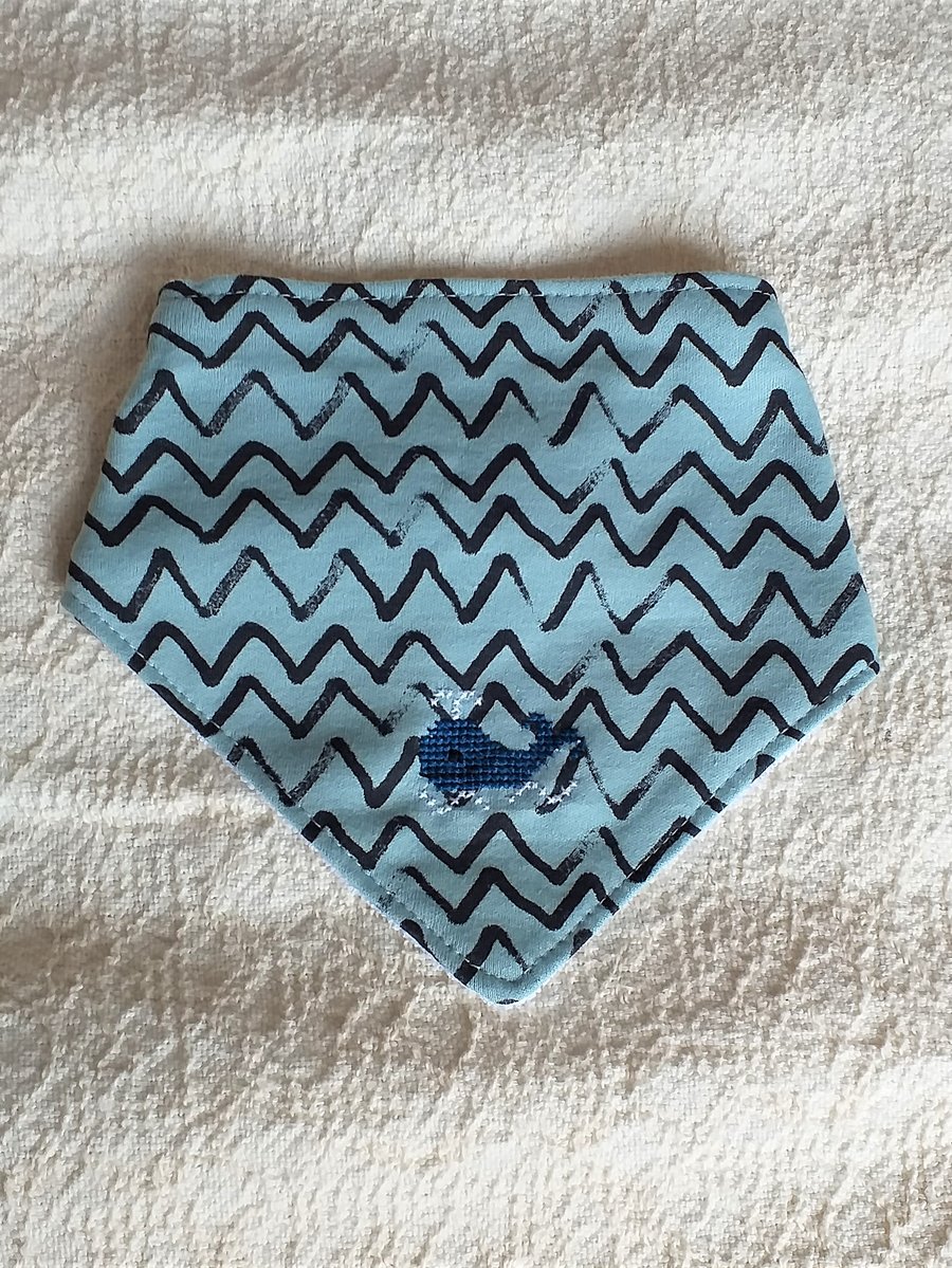 Whale Dribble Bib