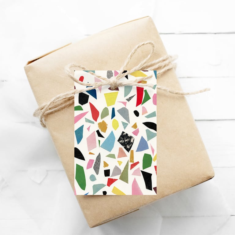 Set of 12 Terrazzo Gift Tags
