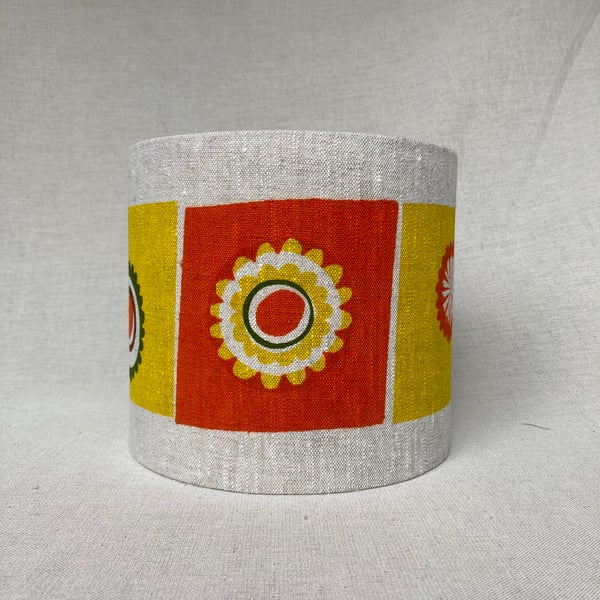 Perfectly Imperfect - Hand printed 20cm diameter lampshade. 