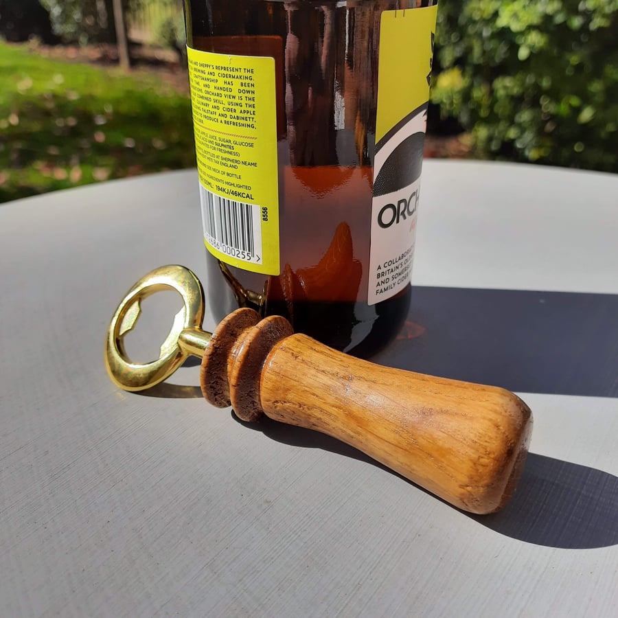 Oak Bottle Opener - Handmade Woodturned with Free UK Delivery