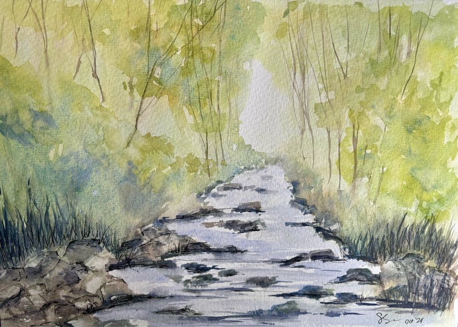 A babbling stream 