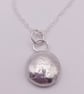 Sterling Silver Pebble Pendant. - Image 2