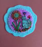 Hand Embroidered Garden Cat Notebook Set - Image 2