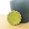 Sale Teeny green ceramic ring dish