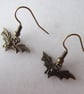 Bronze Coloured Bat Earrings  - Image 2
