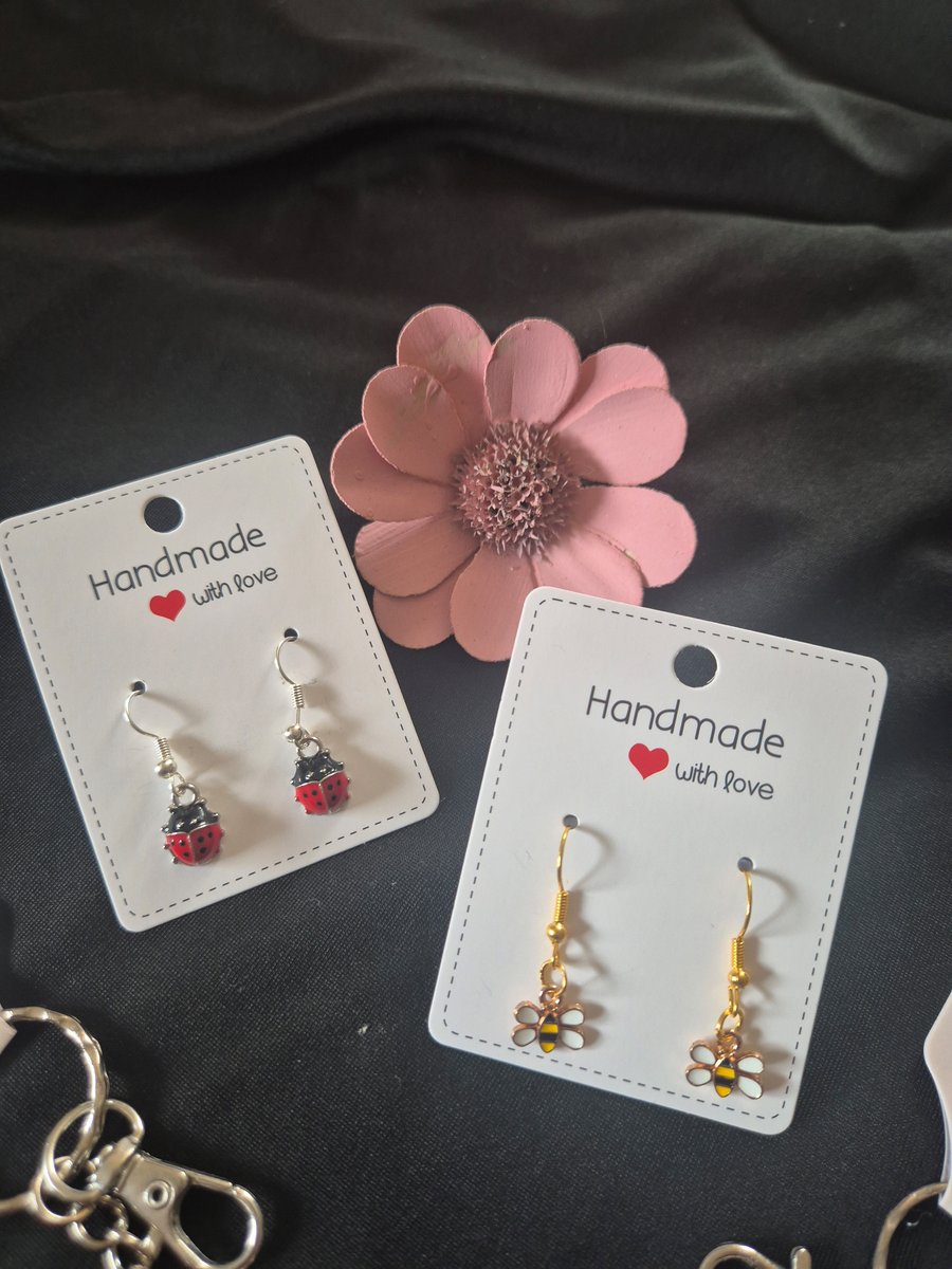 LADYBIRD AND BUZZY BEE EARRINGS