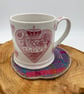 Scottish tweed mug rug, coaster - Image 4