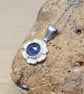 Tiny Tanzanite flower pendant. December birthstone. - Image 2