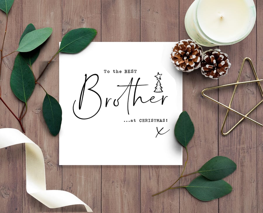 BROTHER or SISTER Christmas Card