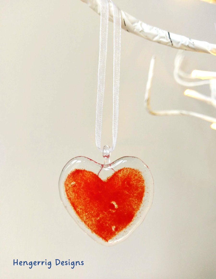 Fused Glass Hearts