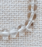 Ladies Clear Crystal Elastic Bead Bracelet - Image 3