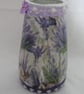 Decoupaged Lavender Glass Lamp - Image 8
