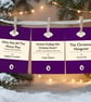 Pack of 5 Funny Christmas Cards - Penguin Style Books - Quirky Festive Cards - Image 2