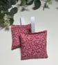 Set of 2 Lavender Sachets: Pink Floral Fabric, New Home, Sleep Pillows - Image 2