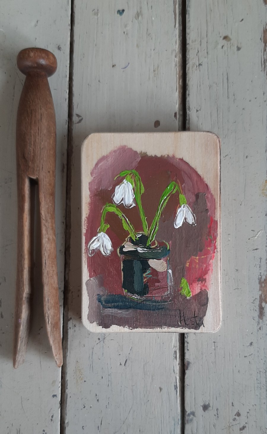 Snowdrop small painting 