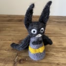 needle felt Baby Batman