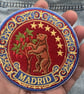 Madrid Bear & Strawberry Tree Embroidered Patch Iron On Sew On Badge