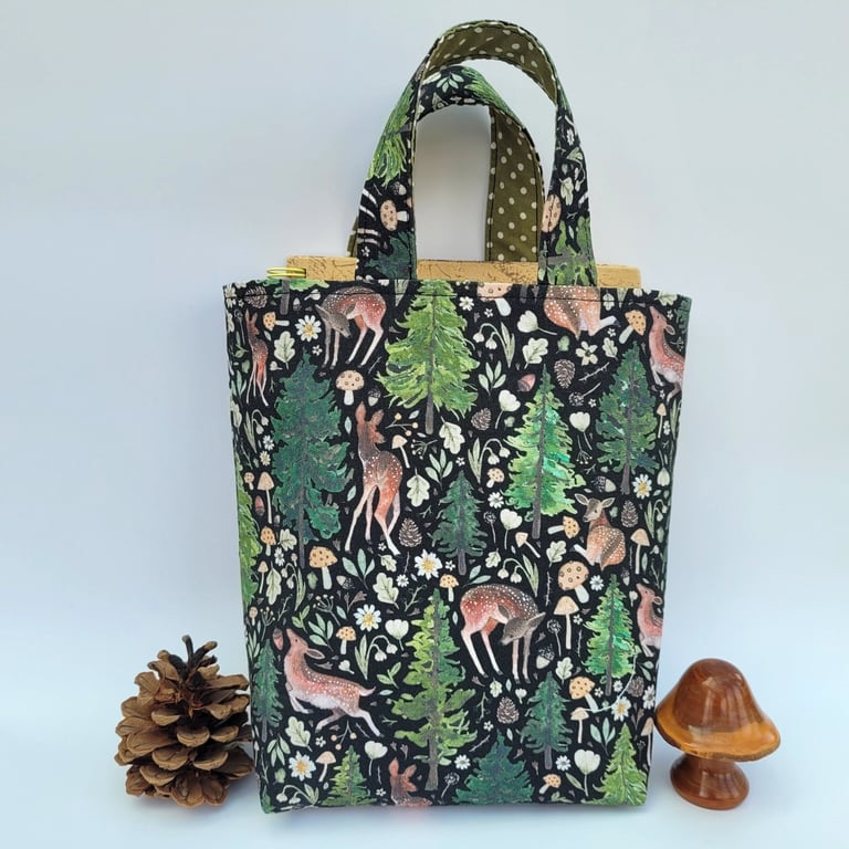 Mini Tote Bag – Craft Project Bag – Gift Bag - cute and whimsical