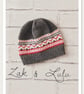 Nordic Pattern Knitted Baby Hat 0-3 months - Image 1