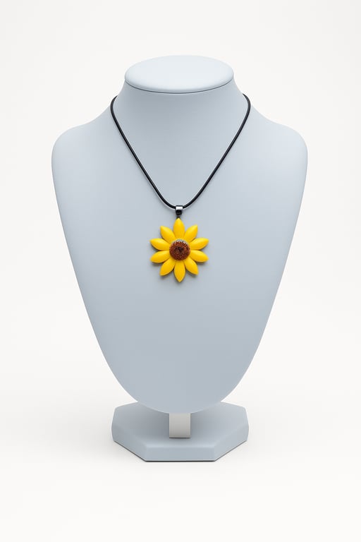 Sunflower Pendant Necklace 