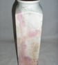POTTERY TALL DECORATIVE SQUARE VASE 11 INS TALL X 3 INS WIDE - Image 3