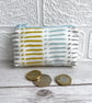 Small Purse, Coin Purse with Abstract Lines and Dashes Pattern - Image 8