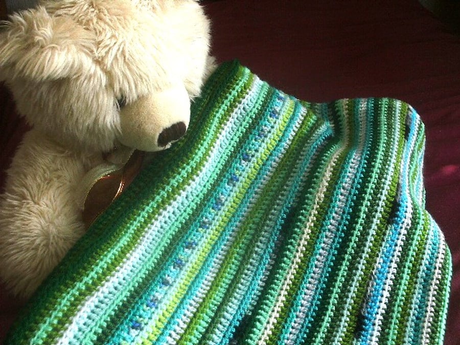 Handmade Crochet Lap Blanket 