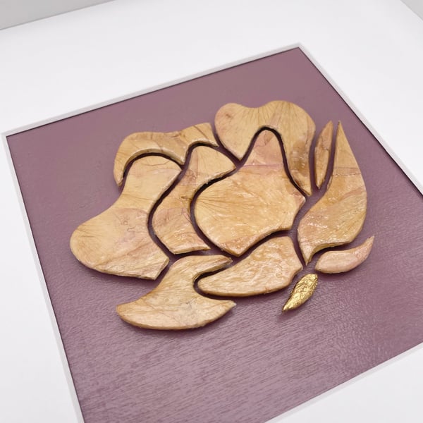 La Versaillaise - Original Floral Art - Roses & Gold - Signature Collection