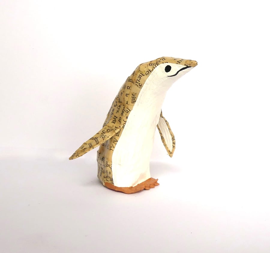 Storybook Penguin, Gift for Booklovers, Handmade Nature Inspired Joy Gift