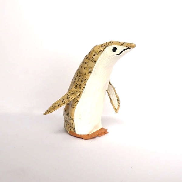 Storybook Penguin, Gift for Booklovers, Handmade Nature Inspired Joy Gift