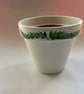 Customisable Hand Painted Plant Pot - Ivory Base With Decorative Foliage - Image 4