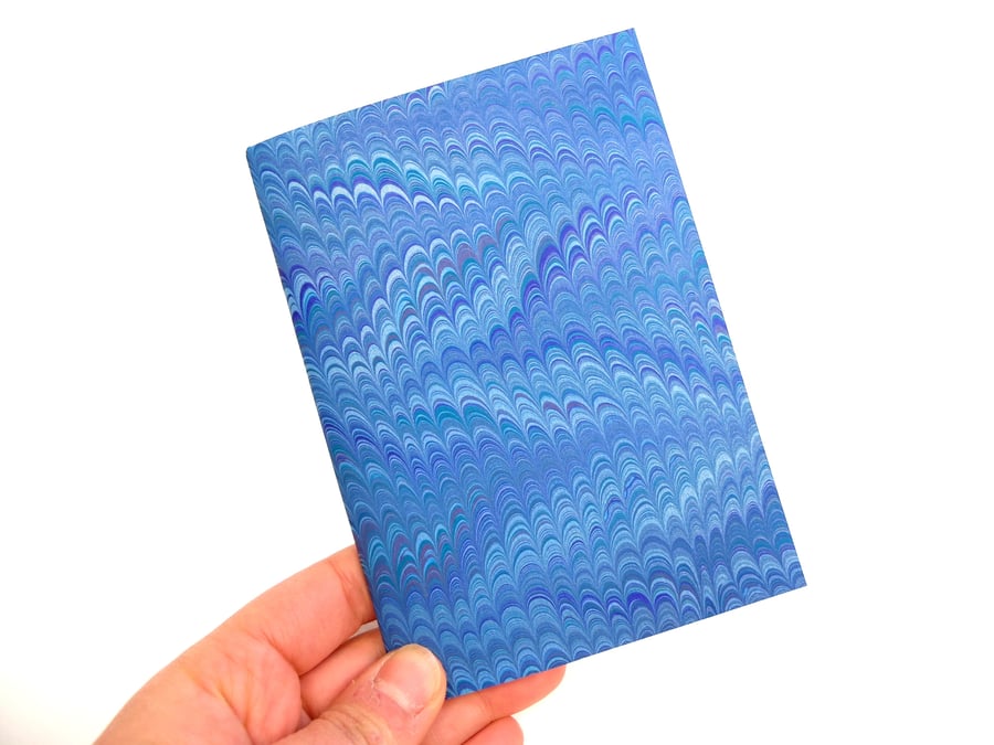 A6 marbled and recycled paper notebook metallic non pareil pattern 