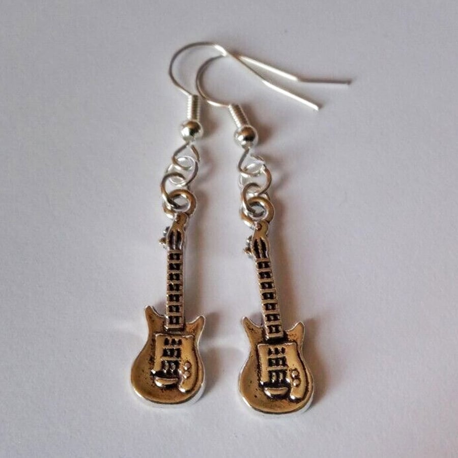 Guitar Earrings Musician Guitarist Gift