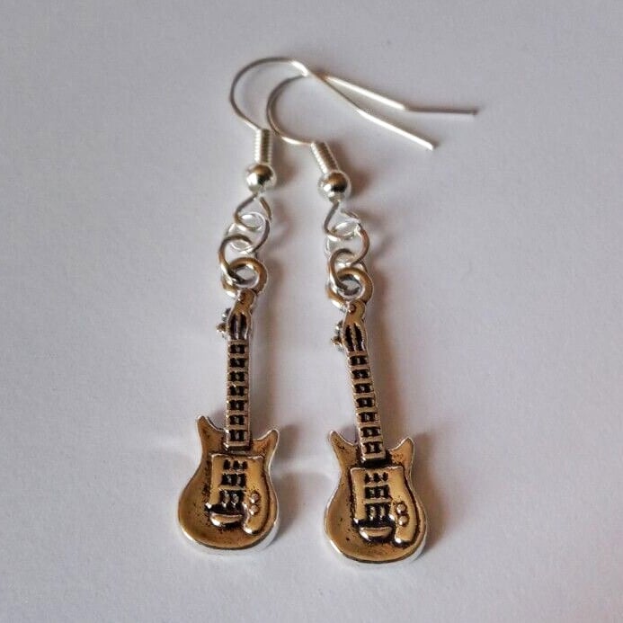 Guitar Earrings Musician Guitarist Gift