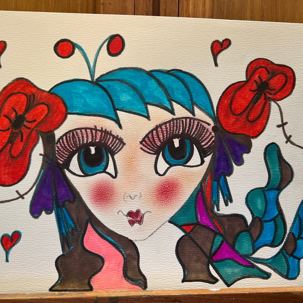Fairy Drawing - Folksy