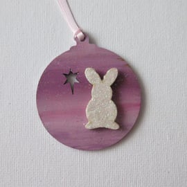 Hanging Decoration Bunny Bauble Rabbit Christmas Tree Decoration