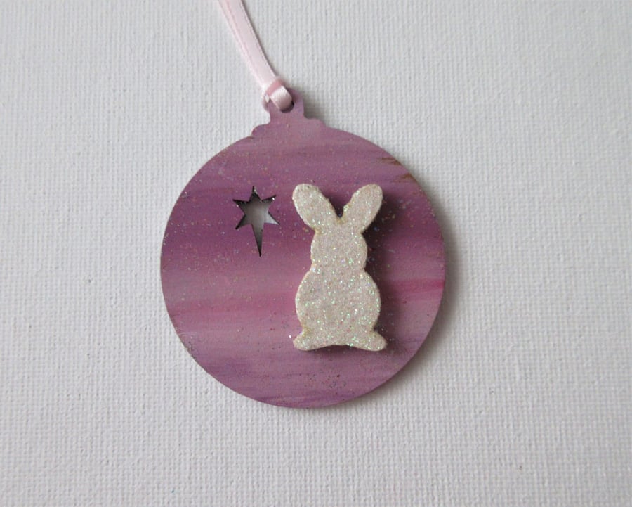 Hanging Decoration Bunny Bauble Rabbit Christmas Tree Decoration