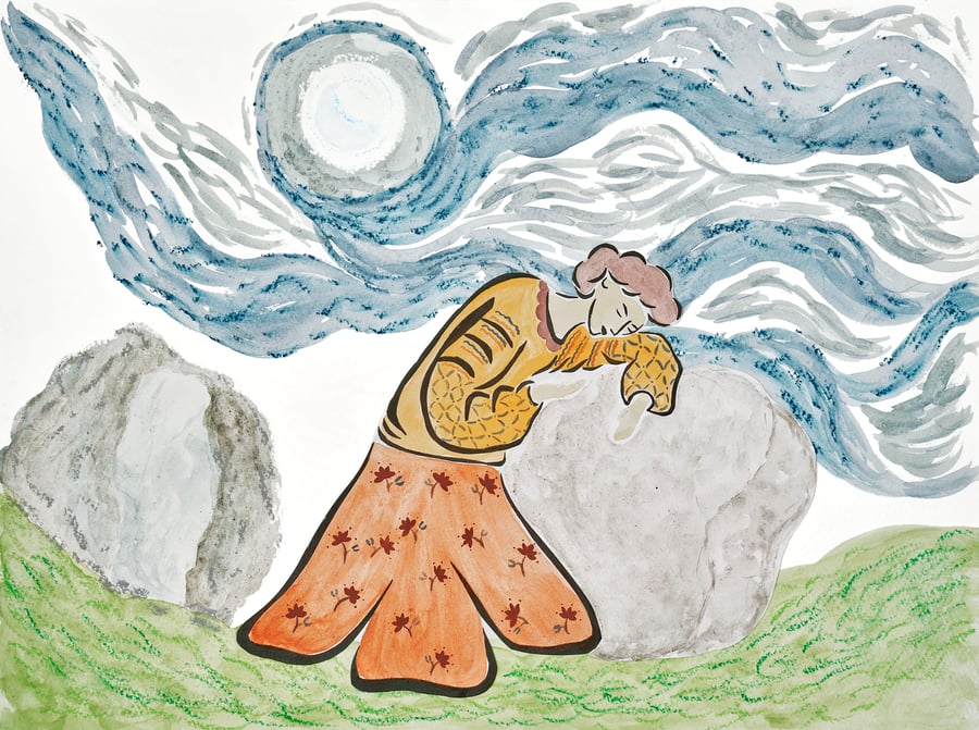 'Grounding' signed giclee print. 