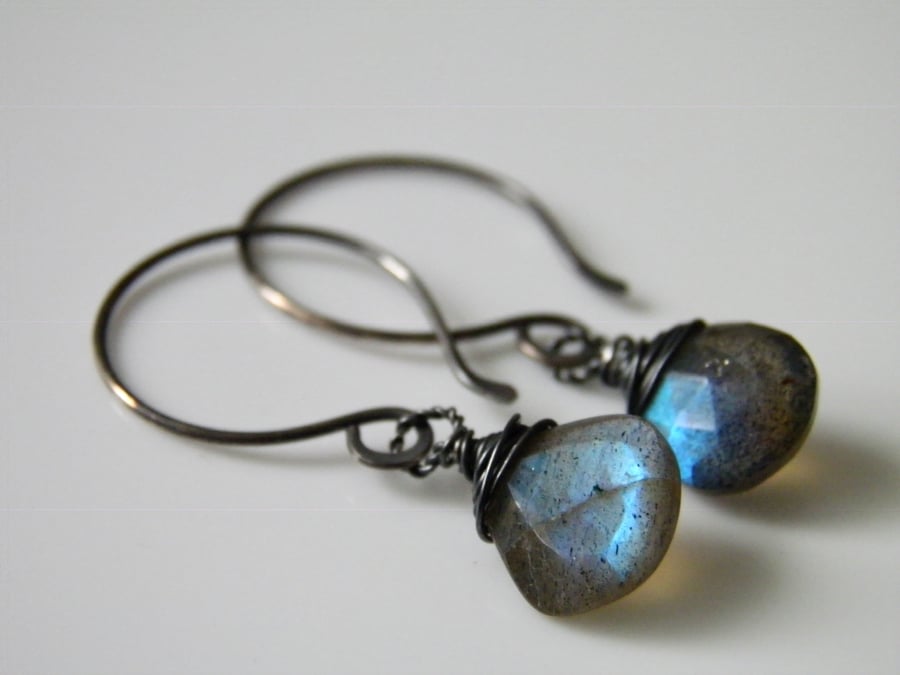 Labradorite Gemstone Earrings