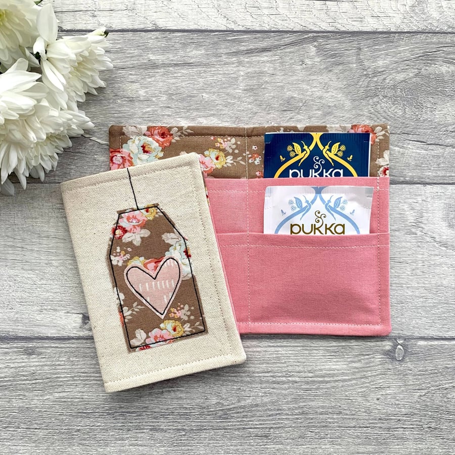 Tea bag wallet, tea lover gift idea