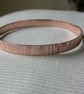 Hammered Copper Bangle Bracelet,  B62 - Image 4