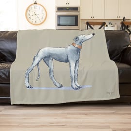 Greyhound Grey Throw